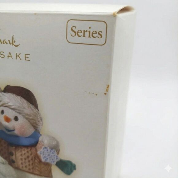 2009 Hallmark Keepsake Ornament SNOW BUDDIES 12th Series Snowman Seal QX8095 Box - Picture 9 of 15